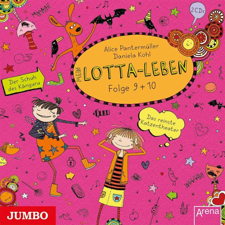 Image du produit Jumbo Ma vie de Lotta. Le plus pur des théâtres de chats (9) / La chaussure du kangourou (10) (Alice Pantermüller, Christine Pappert, Stephanie Kirchberger, Katinka Kultscher, Chou de Daniela, Allemand)