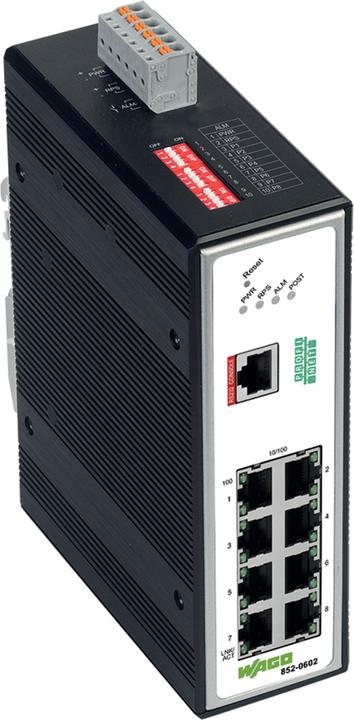 Actual product image Wago 852-602 Industrial Managed Switch 8 (9 Ports)