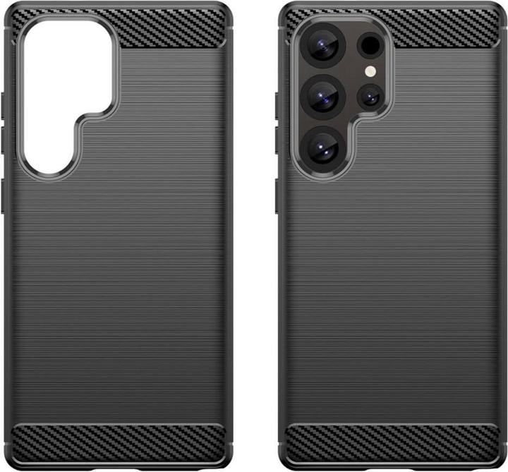 Actual product image Cover-Discount Galaxy S25 Ultra - Metall Carbon Look Hülle (Samsung Galaxy S25 Ultra)