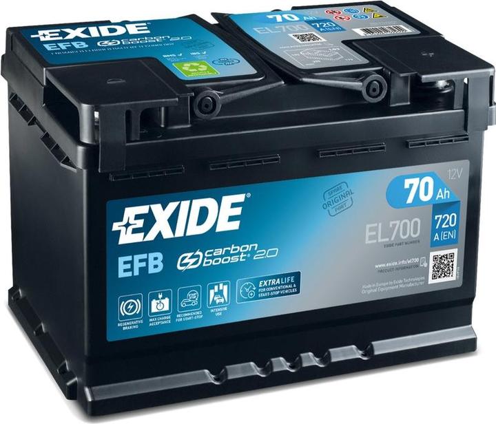 Immagine prodotto Exide Start-Stop EFB (12 V, 70 Ah, 720 A)