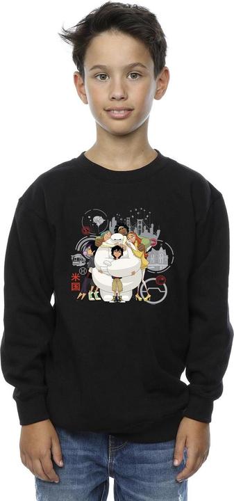 Immagine prodotto Disney Big Hero 6 Baymax Group Hug Felpa Ragazzi (152, 158)