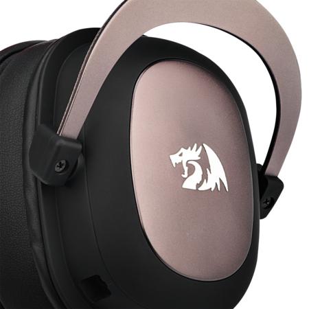 Actual product image Redragon H510 Zeus Headset Wired Head-band Gaming USB Type-A Black, Pink, Red (Cable)