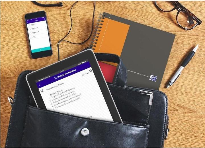Actual product image Oxford International Notebook (B5, Checked, Soft cover)
