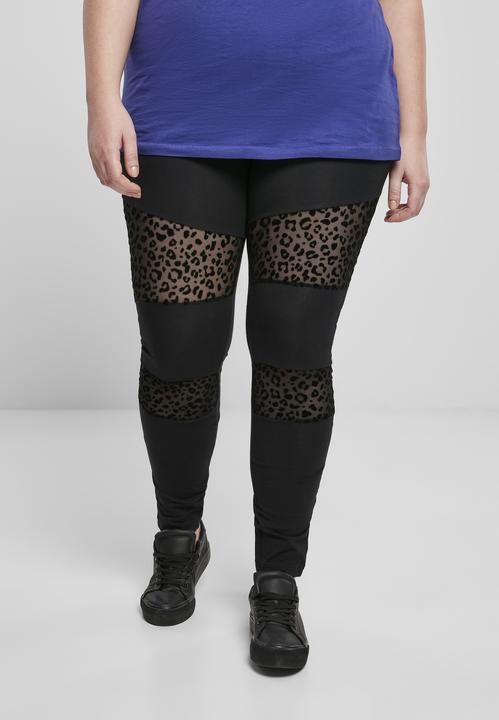 Immagine prodotto Urban Classics Leggings da donna con inserto in pizzo Flock (XL)