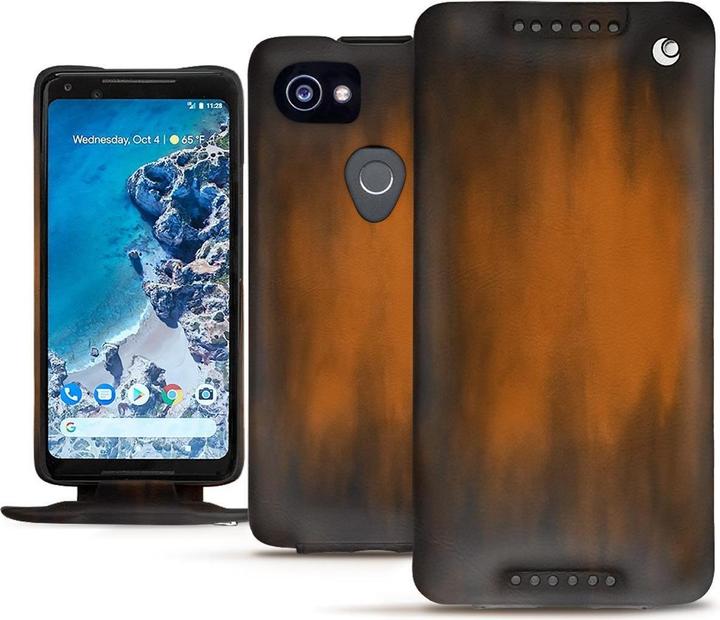 Actual product image Noreve Leather cover vertical (Google Pixel 2 XL)