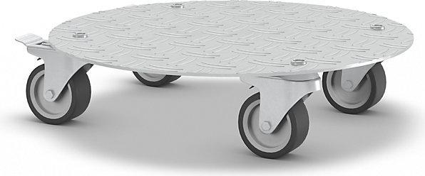 Actual product image Wagner System Plant trolley, aluminium, max. load 150 kg, Ø 300 mm.