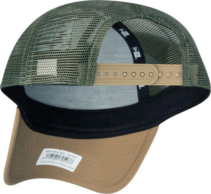 Immagine prodotto New Era Cappello Trucker regolabile - RETRO PATCH cachi / oliva (Taglia unica)