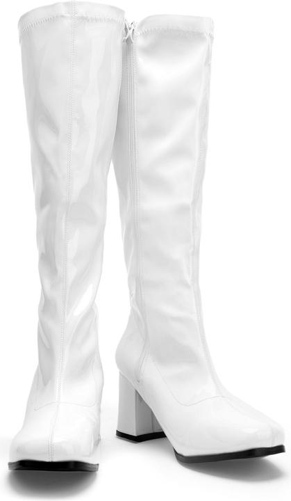 Actual product image Pleaser Schmalschaft Stiefel Stretchlack weiss