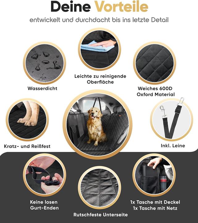 Image du produit Heldenwerk Couverture de siège arrière pour chiens