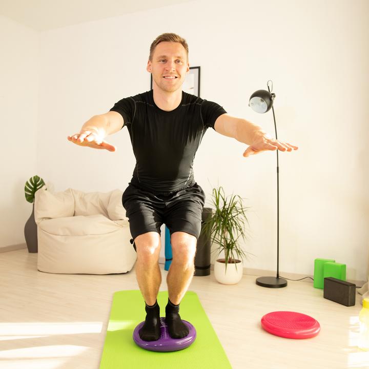 Actual product image Relaxdays 33 cm Balance Disc with Air Pump