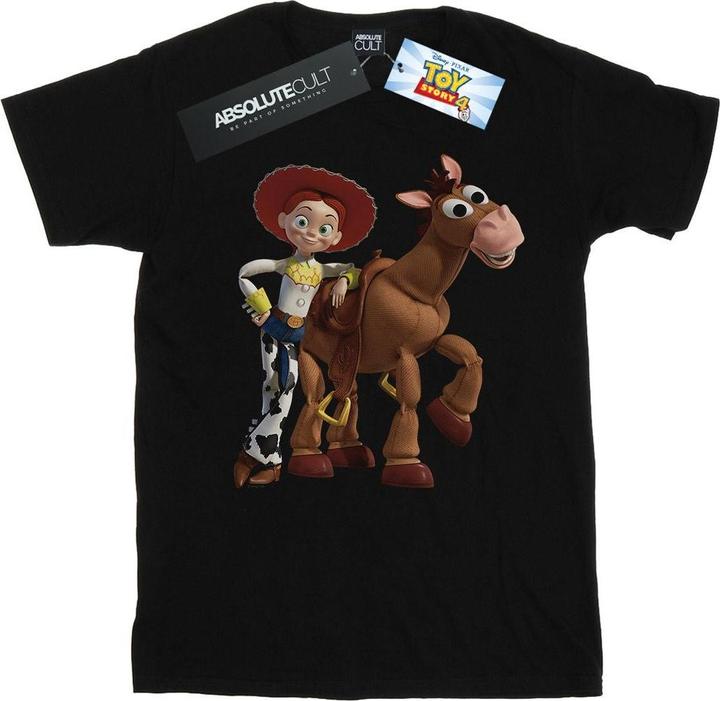 Actual product image Disney Girls Toy Story 4 Jessie And Bullseye Cotton T-Shirt (140, 146)