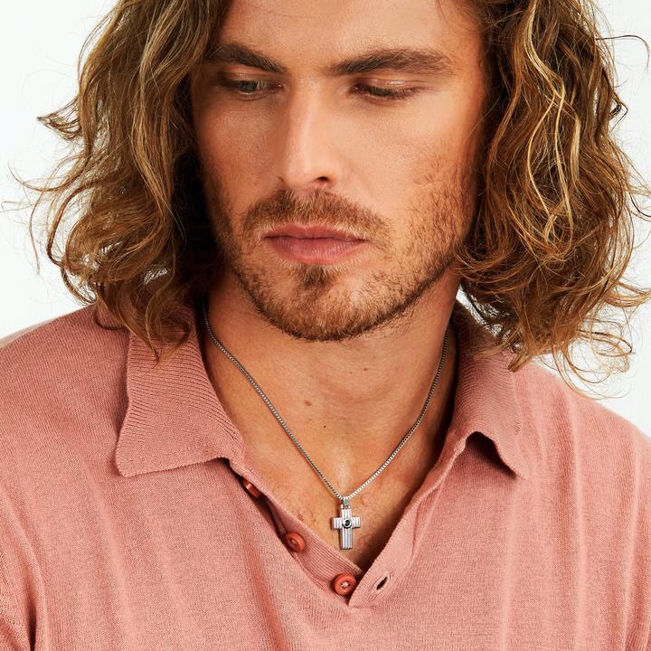Image du produit Morellato Hommes Ìs steel necklace Cross Urban SABH28 (Acier inoxydable)