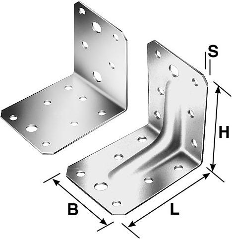 Image du produit Simpson Sst Equerres SST, type 70 acier zingué 70x70 (Connecteur coudé, 1 pcs)