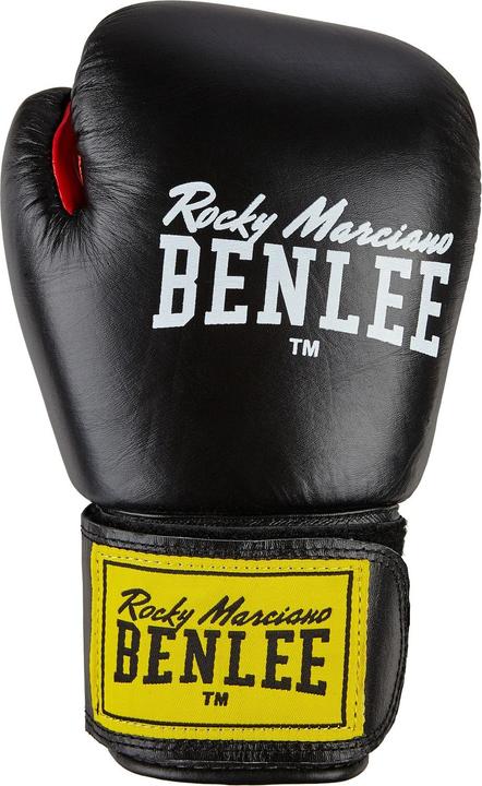 Produktbild Benlee Fighter Boxhandschuhe Leder Schwarz (14 OZ, One Size)