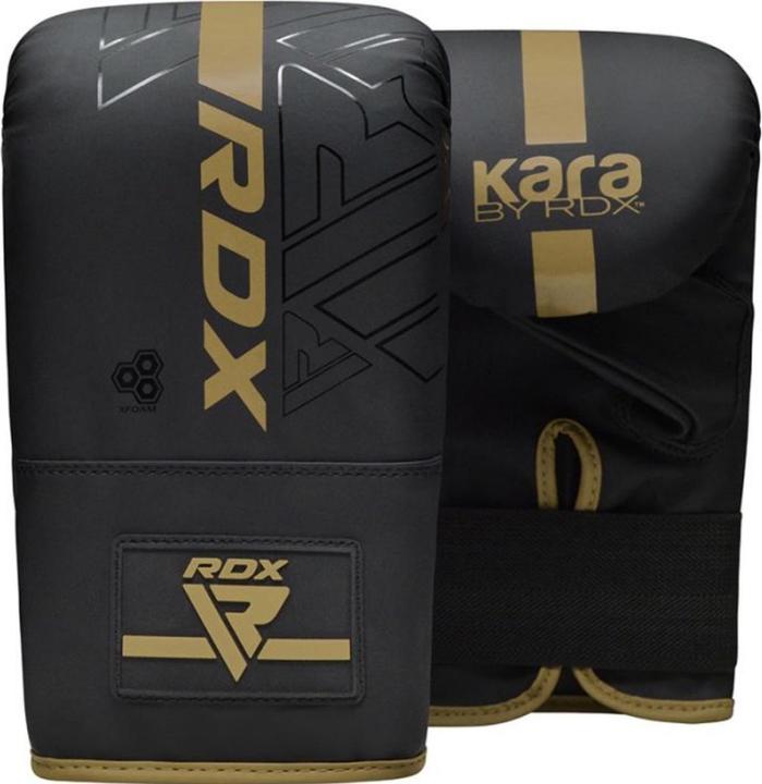 Actual product image Rdx Boxing Bag Mitts F6 Matte Golden (4 OZ)