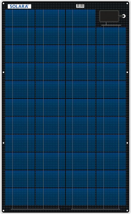 Actual product image Solara Solar panel 220WH/D (844x481x3mm) (55 W, 2.80 kg)