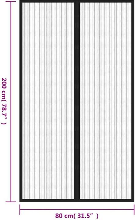 Image du produit VidaXL Rideau anti-insectes (200 x 200 cm)