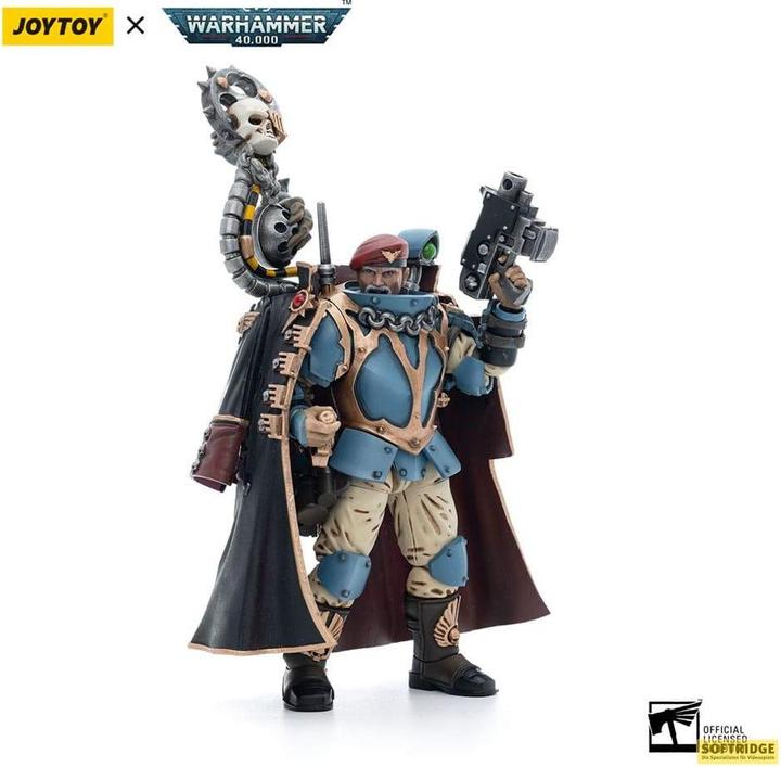 Joy Toy Warhammer 40k figurine 1/18 Astra Militarum Tempestus Scions Command Squad 55th Kappic Eagles Tempes