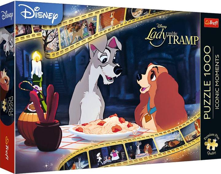 Actual product image Trefl Puzzle Premium Plus 1000 - Disney Susi and Tramp (1000 pieces)