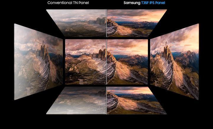 Actual product image Samsung F24T350FHR (1920 x 1080 pixels, 24")