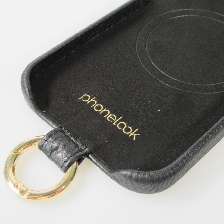 Image du produit PhoneLook Coque Premium cuir véritable de luxe avec lanière en cuir réglable et amovible + MagSafe (Apple iPhone 15 Pro Max)