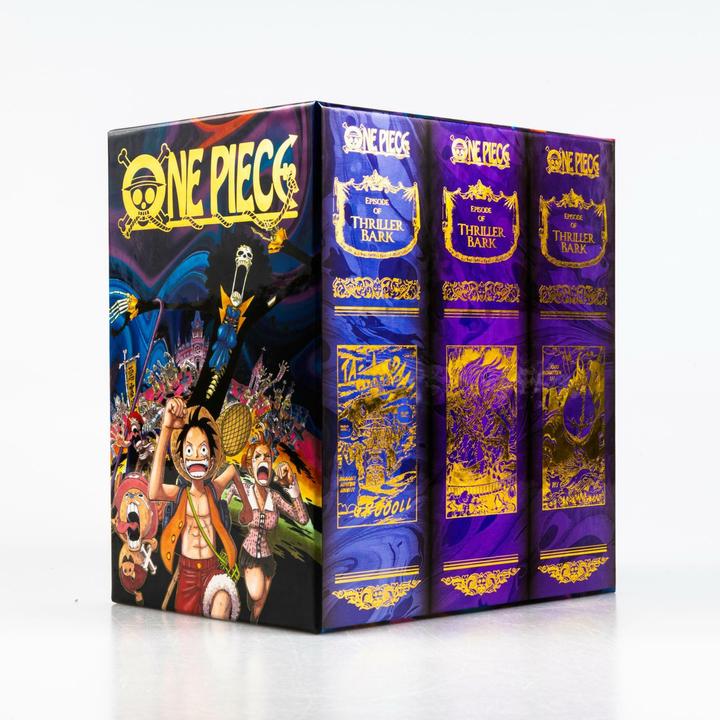 Produktbild One Piece Sammelschuber 5: Thriller Bark (inklusive Band 46–53) (Deutsch, Eiichiro Oda, Antje Bockel, Josef Shanel, Matthias Wissnet, 2024)