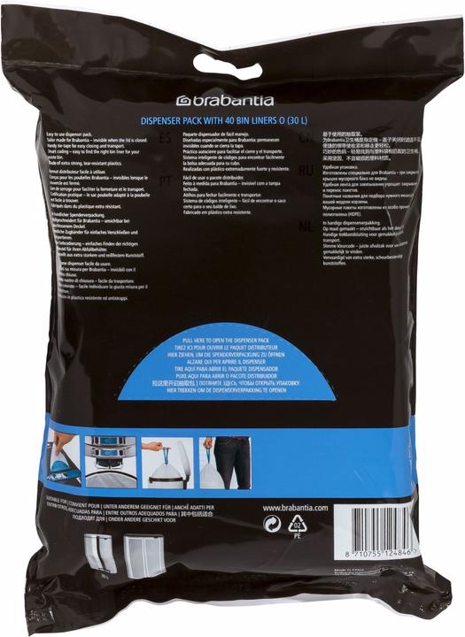 Immagine prodotto Brabantia PerfectFit cestino tipo O 30 L, 40 pezzi. (40 x, 30 l)