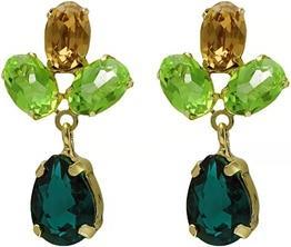 Actual product image Victoria Cruz Original dangling earrings with crystals Harmony A4690-20DT
