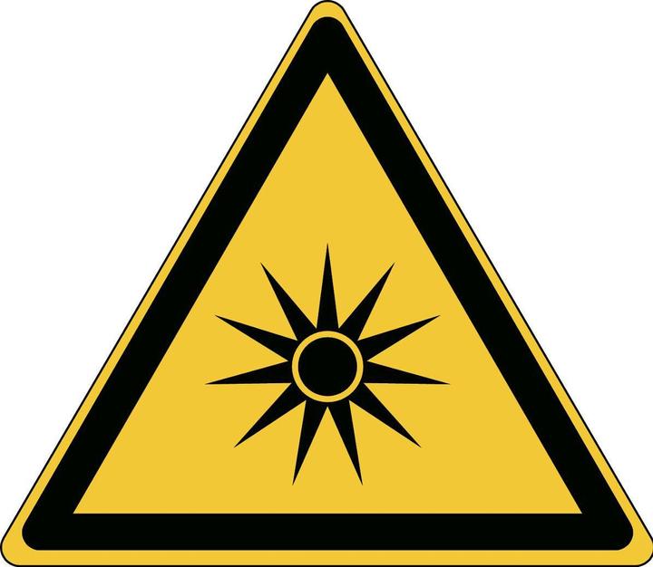Produktbild Brady ISO-Sicherheitsschild - Warnung vor optischer Strahlung