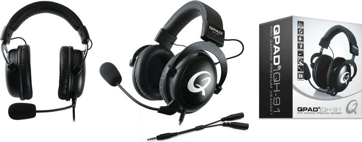 Produktbild QPAD QH-92 RGB-Stereo-Gaming-Headset schwarz (Kabelgebunden)