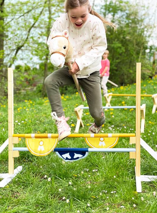 Produktbild small foot Cavaletti Hindernis-Set für Kinder (Deutsch, Italienisch, Französisch, Englisch, Spanisch)