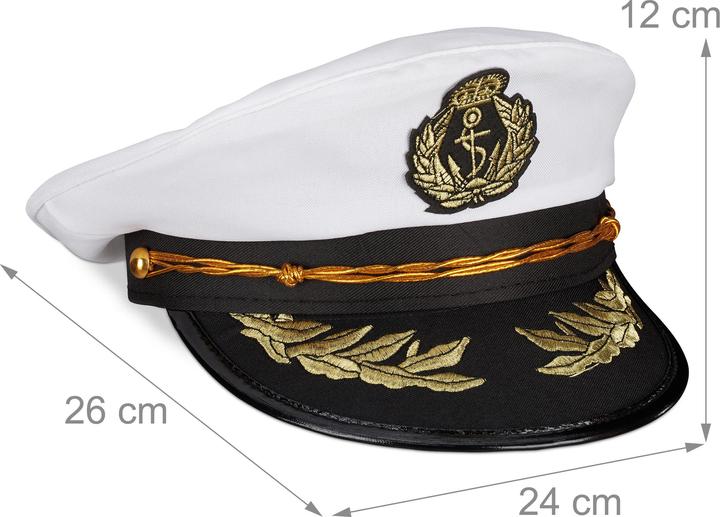 Actual product image Relaxdays Captain Hat, One Size