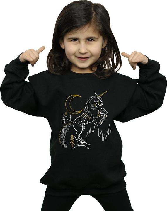 Produktbild Unicorn Line Art Sweatshirt Mädchen (152, 158)