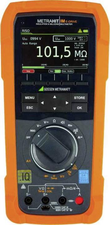 Actual product image Gossen Hand Multimeter, High precision meter calibrated (DAkkS accredited laboratory) digital Datenl (CAT III 1000V, CAT IV 600V)