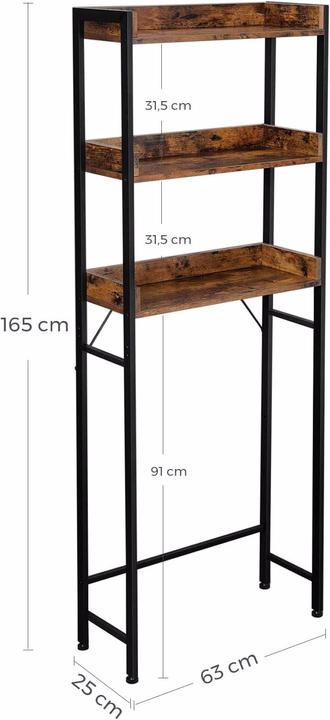 Image du produit Vasagle Shelfy (63 x 25 x 165 cm)