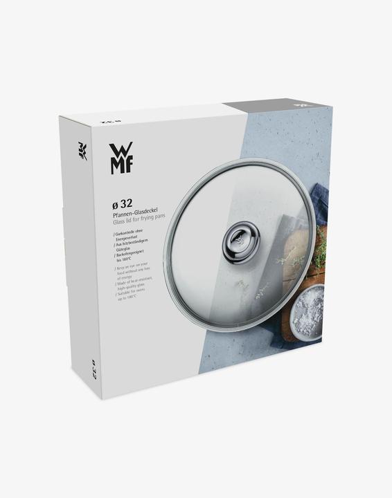 Produktbild WMF Glasdeckel Pfannendeckel 20cm Kochtopfdeckel Ersatzdeckel Metallknauf (20 cm, Metall, Glas)