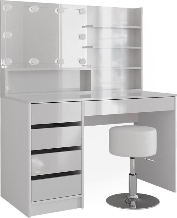 Actual product image Vicco Sherry mit Hocker und Beleuchtung (120 x 75 x 55 cm)