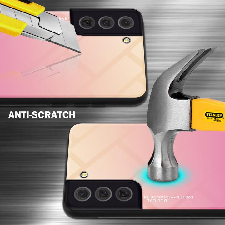 Image du produit Cadorabo TPU 2 couleurs Housse en verre (Samsung Galaxy S22+)