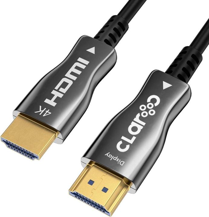 Image du produit Claro HDMI CABLE FIBER OPTIC AOC 2.0 4K 10M - Câble - Numérique/Affichage/Vidéo (10 m, HDMI)