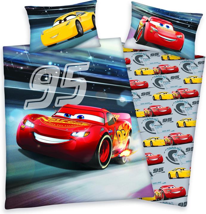 Herding Cars 3 (Set de linge de lit, 160 x 210 cm, 65 x 100 cm)