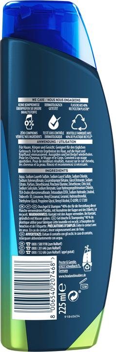 Immagine prodotto Head & Shoulders Gel doccia e shampoo rinfrescante (225 ml)