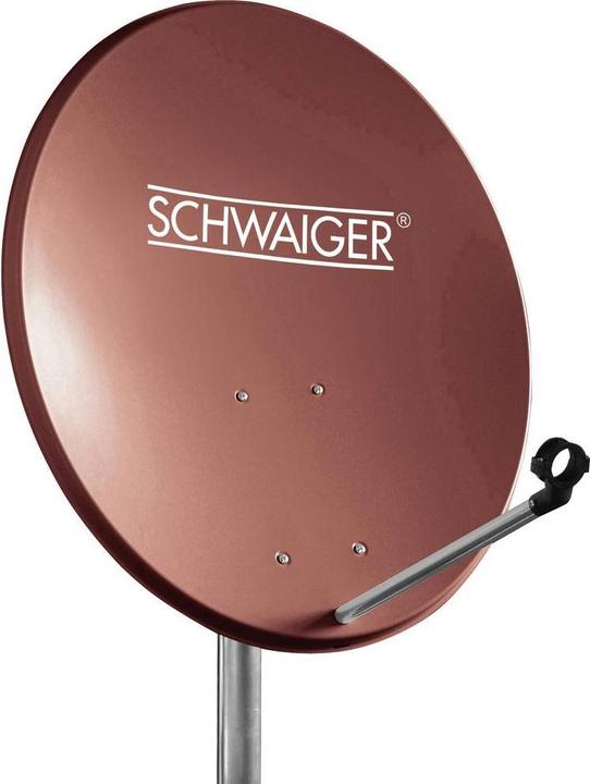 Produktbild Schwaiger SAT Anlage 60 cm 2 Teilnehmer Twin-LNB Ziegel-Rot (Parabolantenne, DVB-S / -S2)