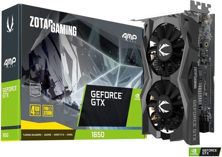 Produktbild Zotac GTX 1650 AMP Core,GDDR6,DVI-D,HDMI,DP (4 GB)
