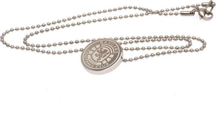 Actual product image Rangers FC Crest Necklace With Pendant Stainless Steel (100% synthetic material)