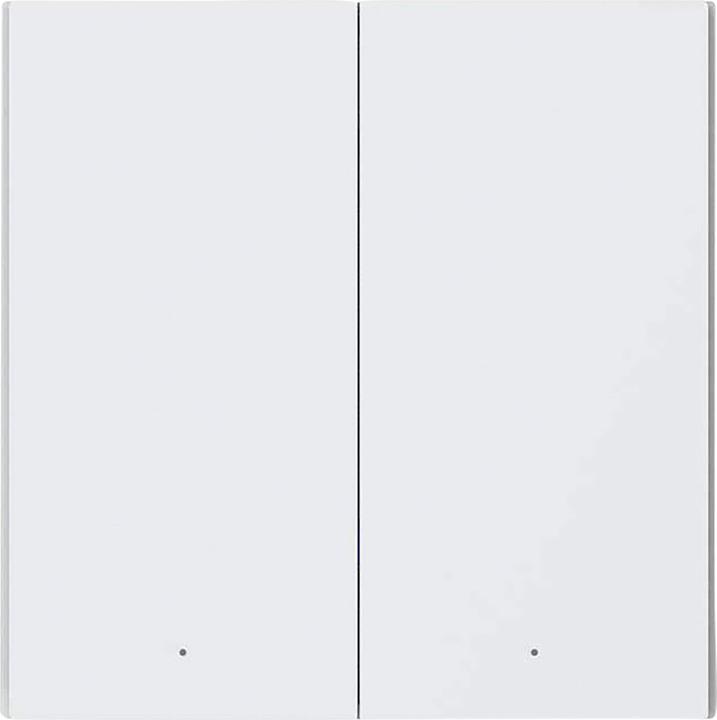 Actual product image Xiaomi Smart Wall Switch H1 White With Neutral, Double Rocker (Zigbee)