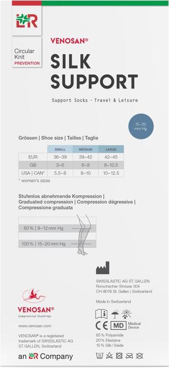 Image du produit Venosan a-d support socks marine (M)