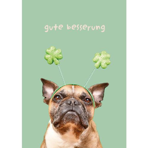Produktbild Geschenkidee Grusskarte Hund Gute Besserung