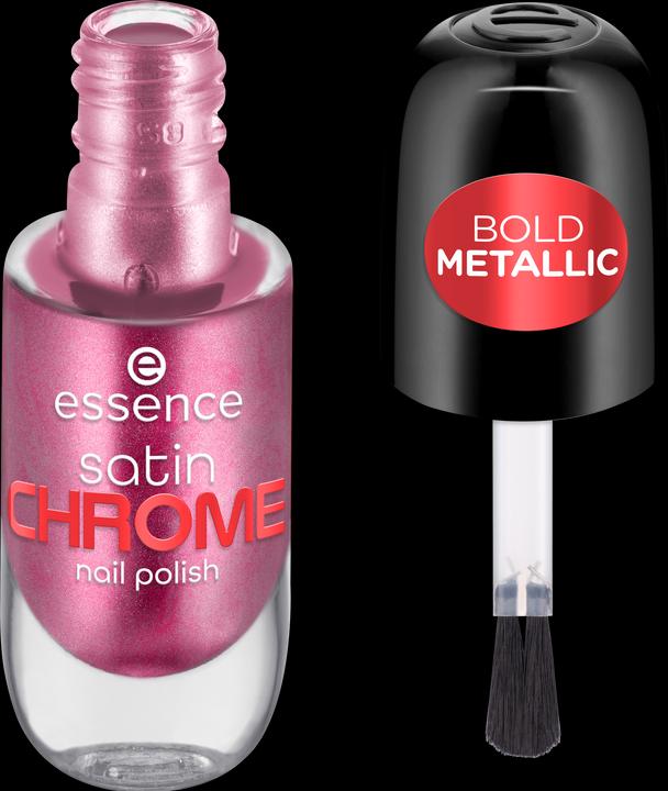 Image du produit essence satin CHROME nail polish vernis à ongles (Meta Maroon, Vernis couleur)