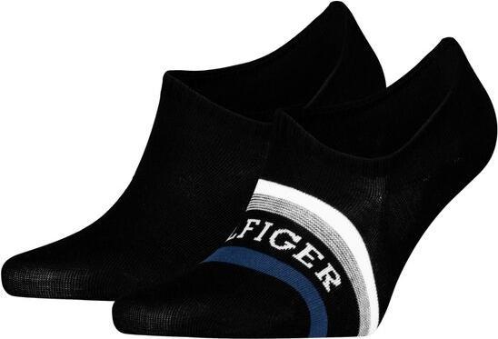 Tommy Hilfiger Socken Söckchen 2P Schwarz (2er Pack, 43 - 46)
