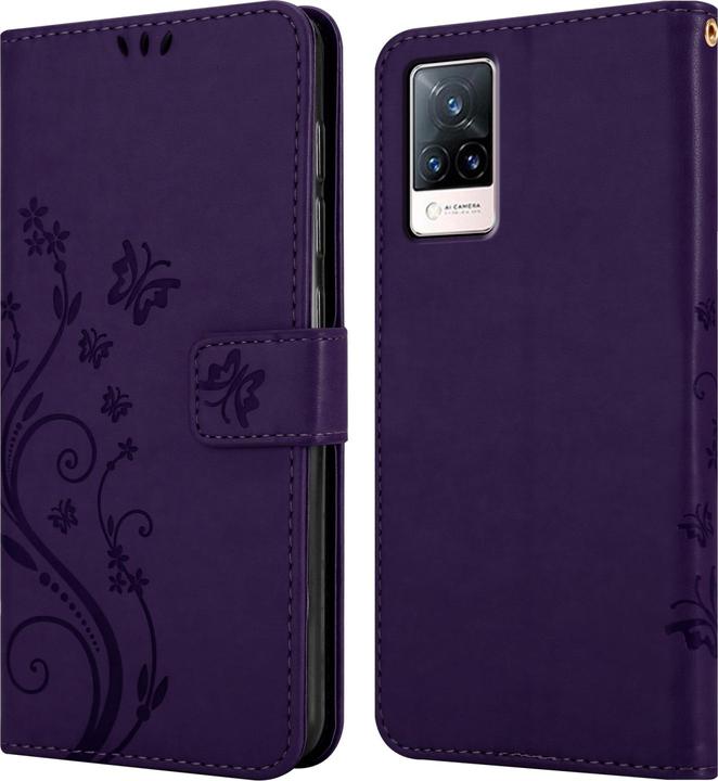 Actual product image Cadorabo Flower Book cover (Vivo V21)